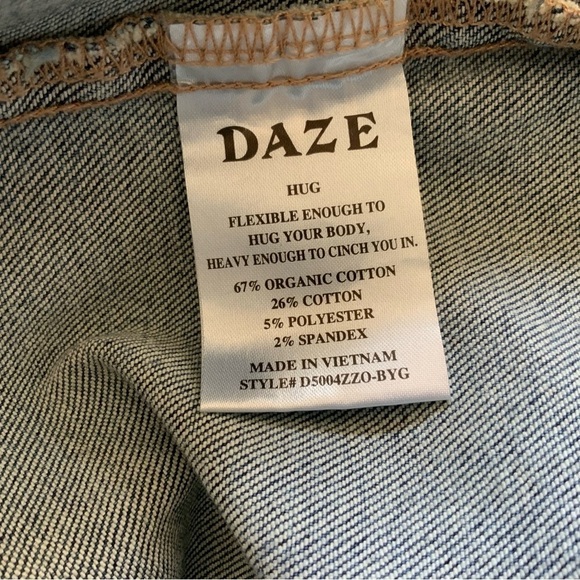 Free People Blue Distressed Jean Jacket - Picture 10 of 14